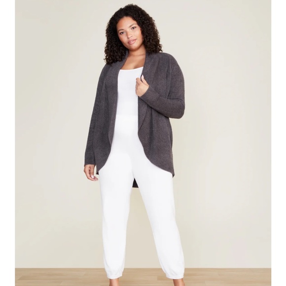 Barefoot Dreams Cozy Chic Life Charcoal Cardigan - Picture 1 of 4